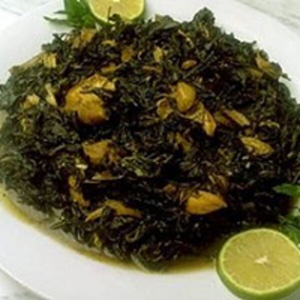 Nos préparations sur commande / Feuilles de corette / Mouloukhié au poulet