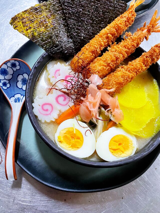 Ramen tempura crevette