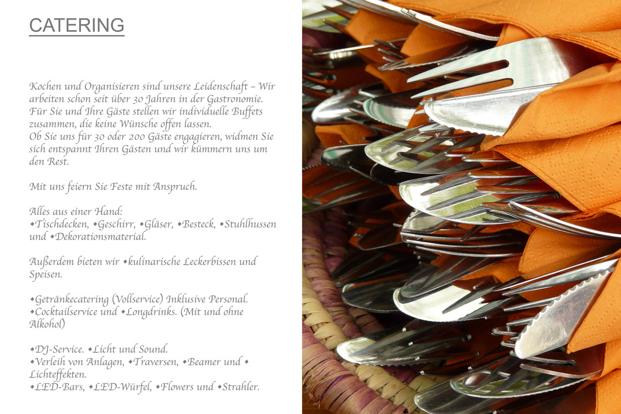 Catering auch außer Haus