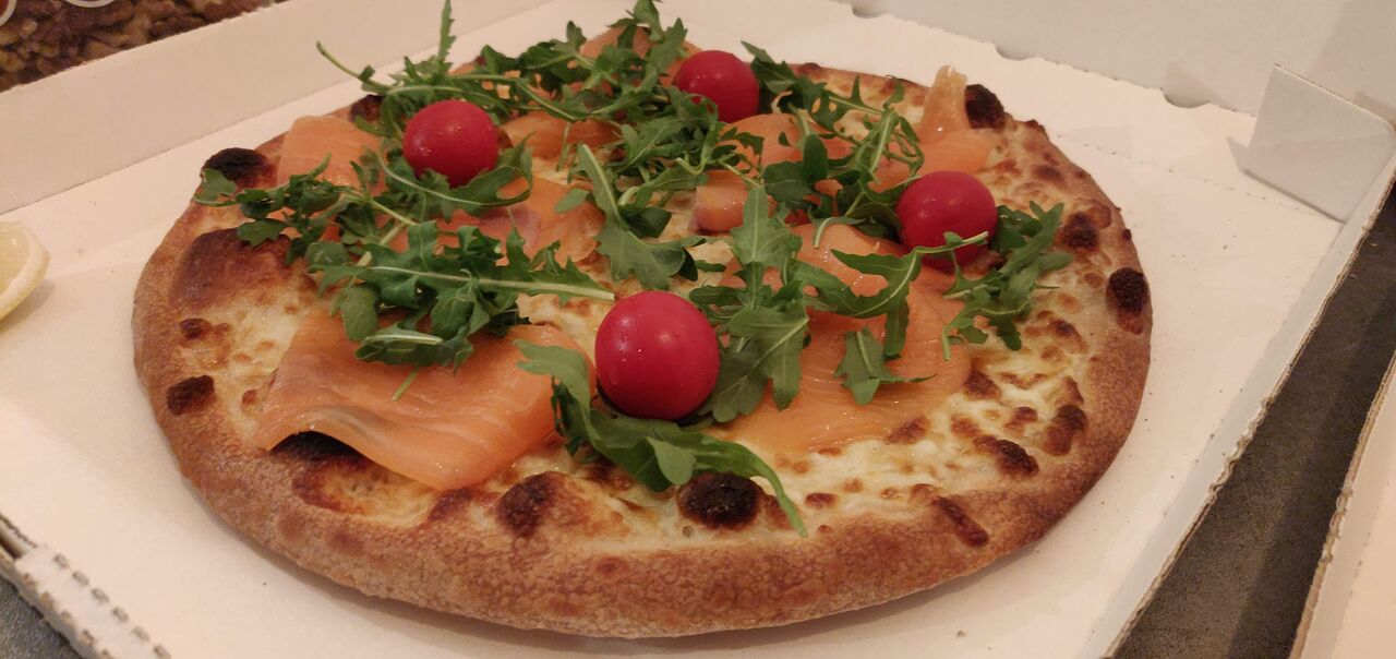 La pizza Saumon