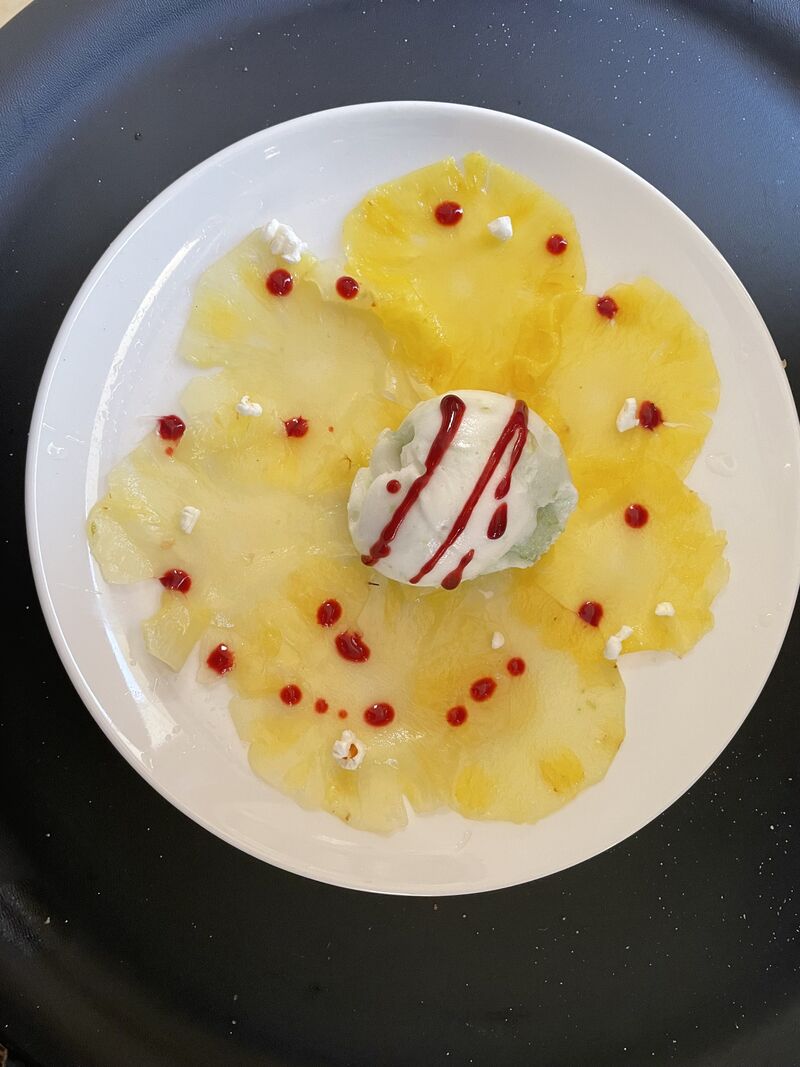 Carpaccio d'ananas
