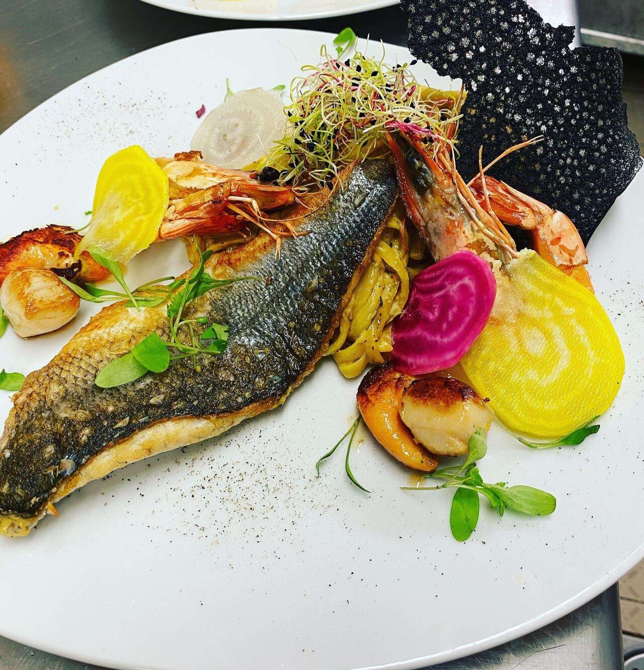 Le filet de bar cuit à l'unilateral 🐟