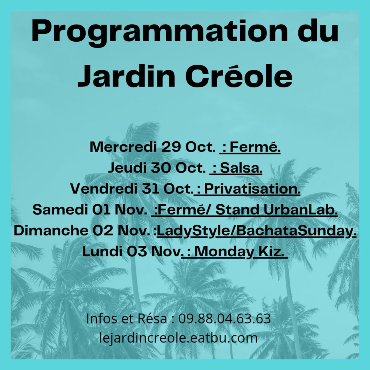PROGRAMME SEMAINE