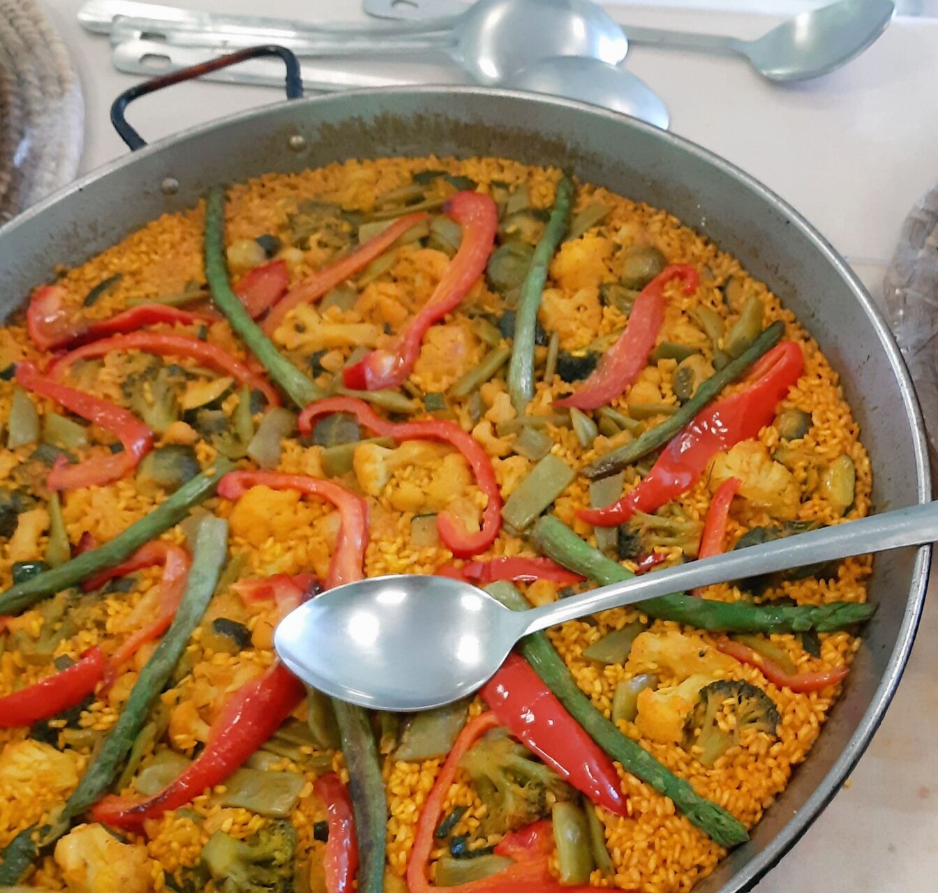 Paella de verduras