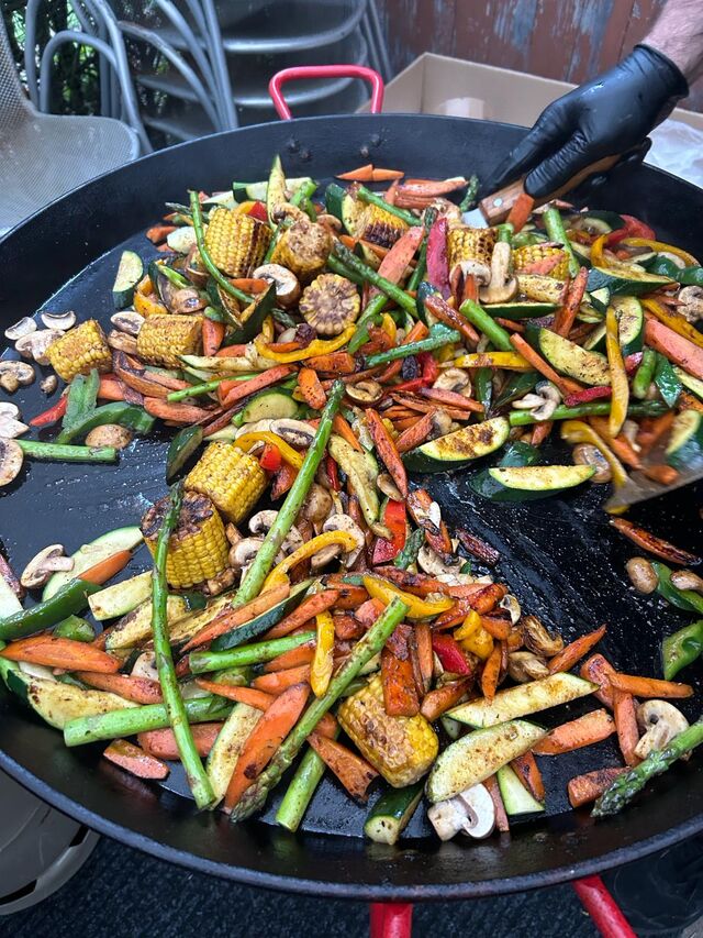 Gemüse von der Plancha