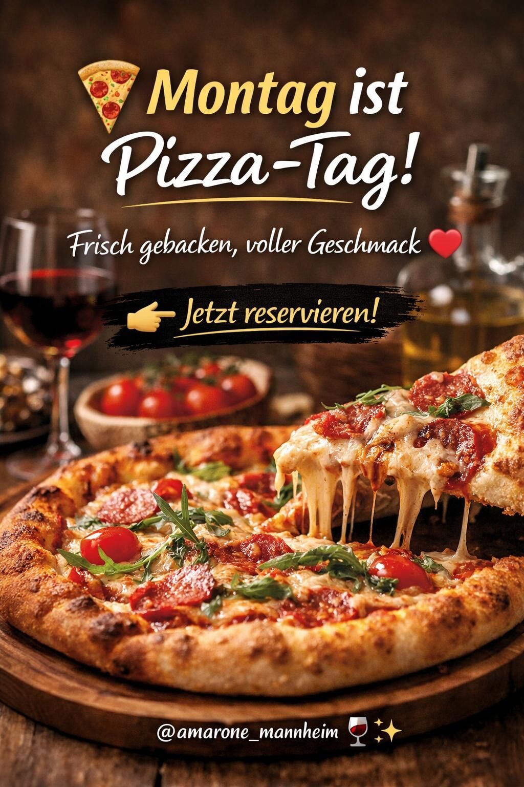 Montag -Pizza-Tag