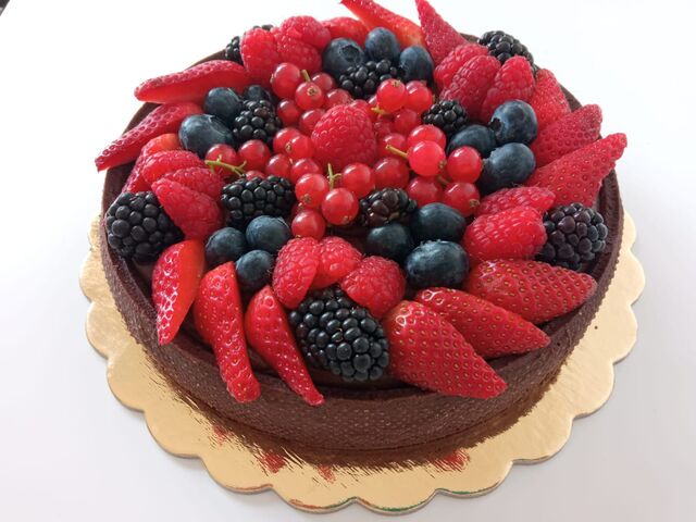 BrasaCrostata cioccolato e frutti rossi