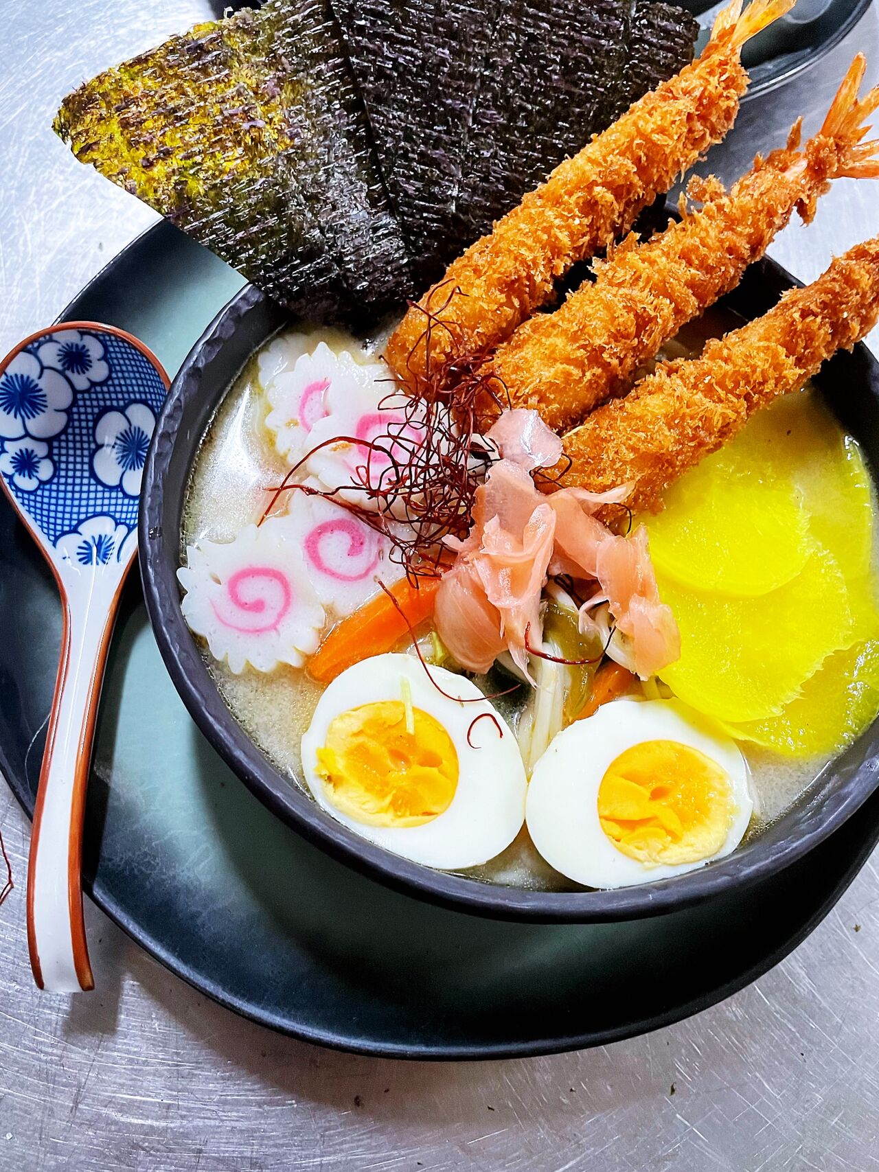 Ramen tempura crevette