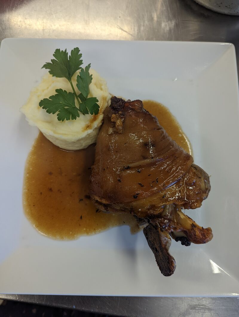 Souris d'agneau et purée 