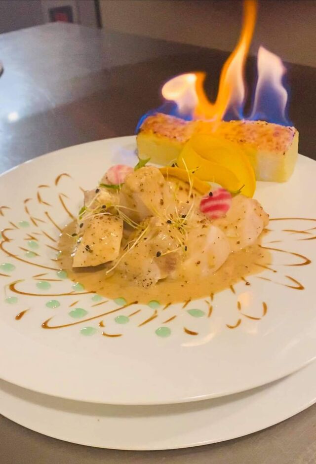 Suprême se poulet à l'ancienne flambé au thym 🐔