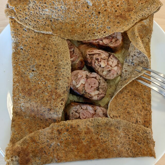 galette à l'andouille de Troyes 😛