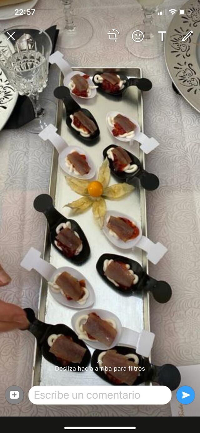 Servicio de catering, boda de oro