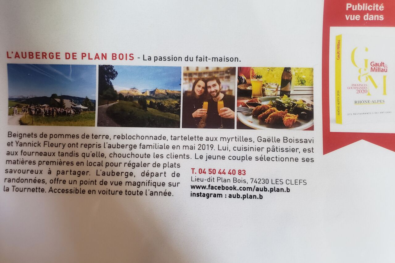 Gault et Millau 2020 Rhone-Alpes