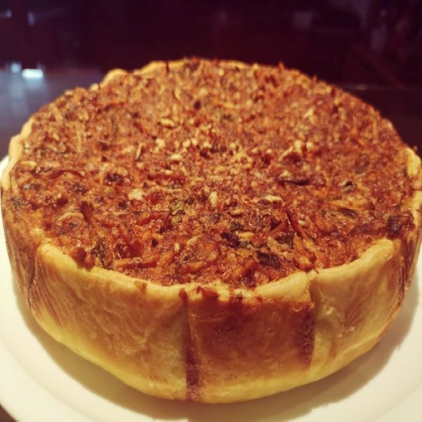 QUICHE DE BACALHAU C/ GRELOS