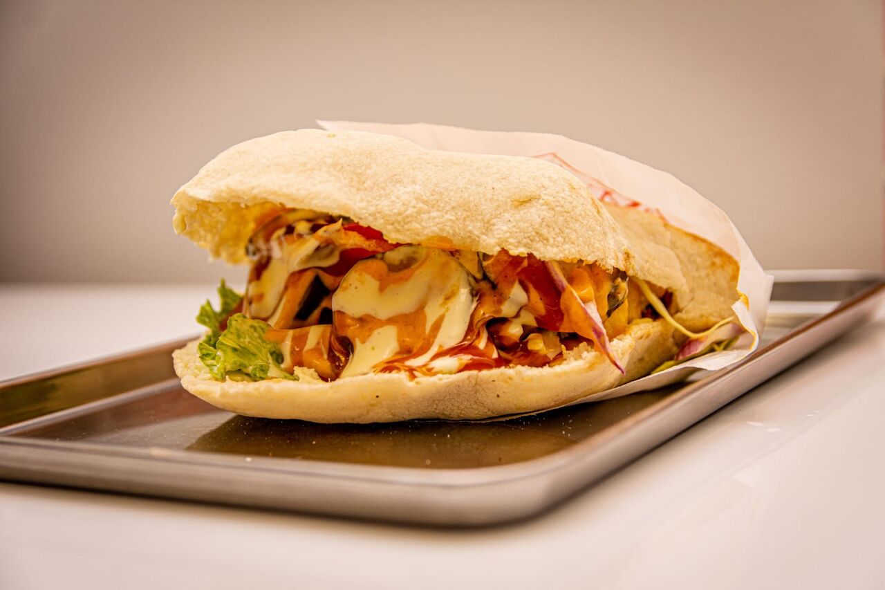 kebab in chifla de casa