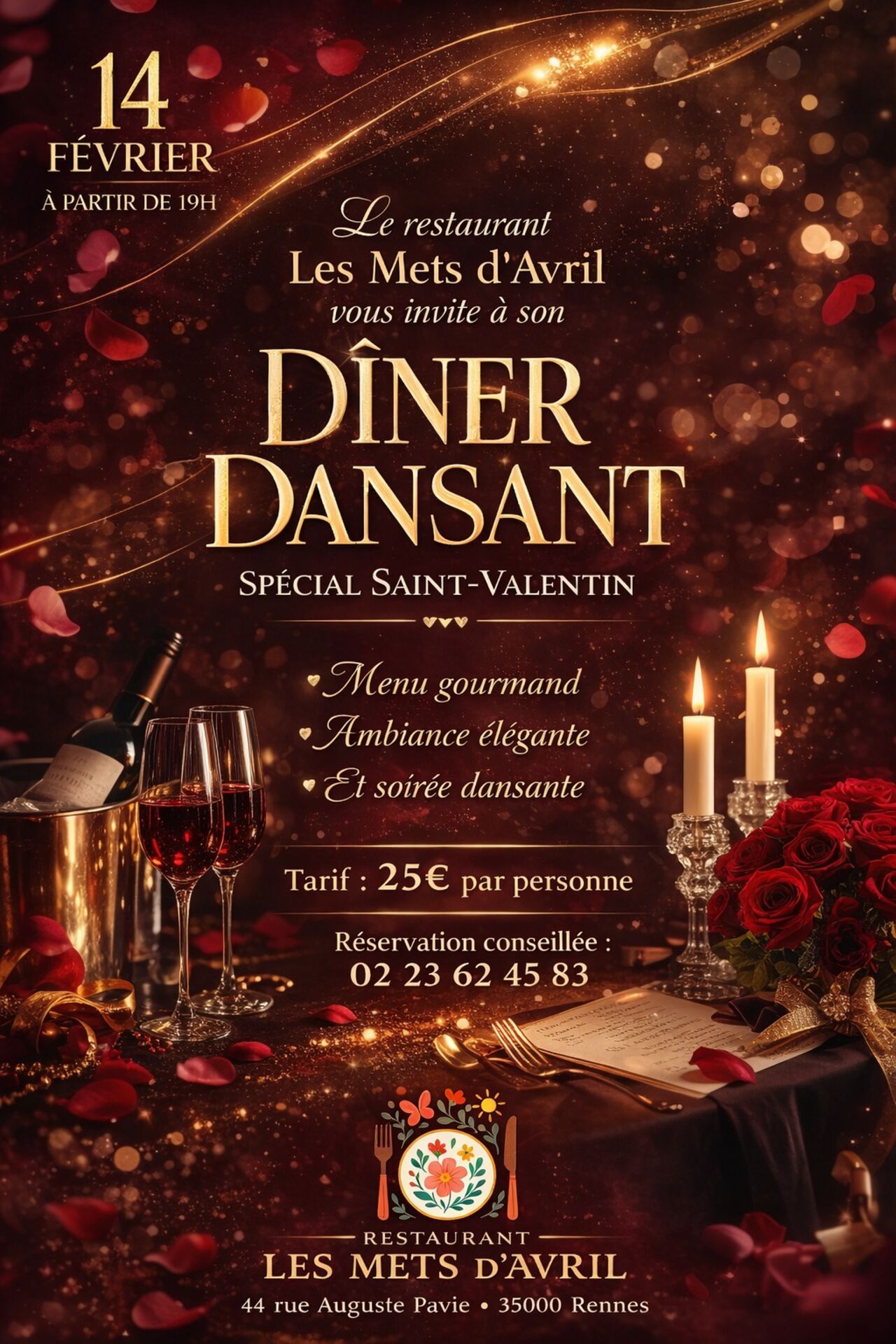 Dîner Dansant – Une soirée d’exception aux Mets d’Avril