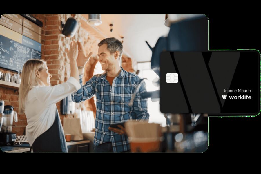 Nous acceptons les Cartes et Titres-restaurant éthique Worklife