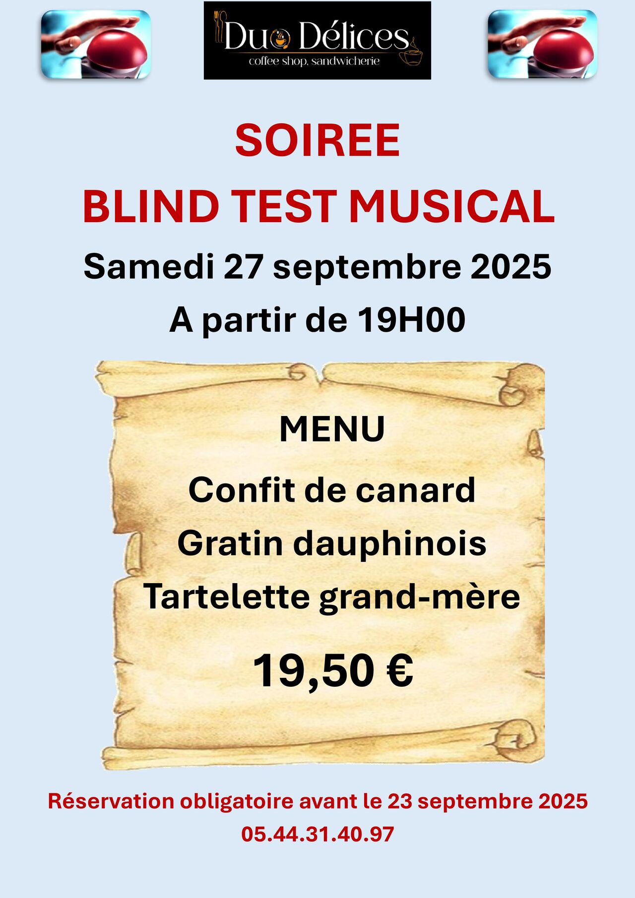 Soirée blind test musical