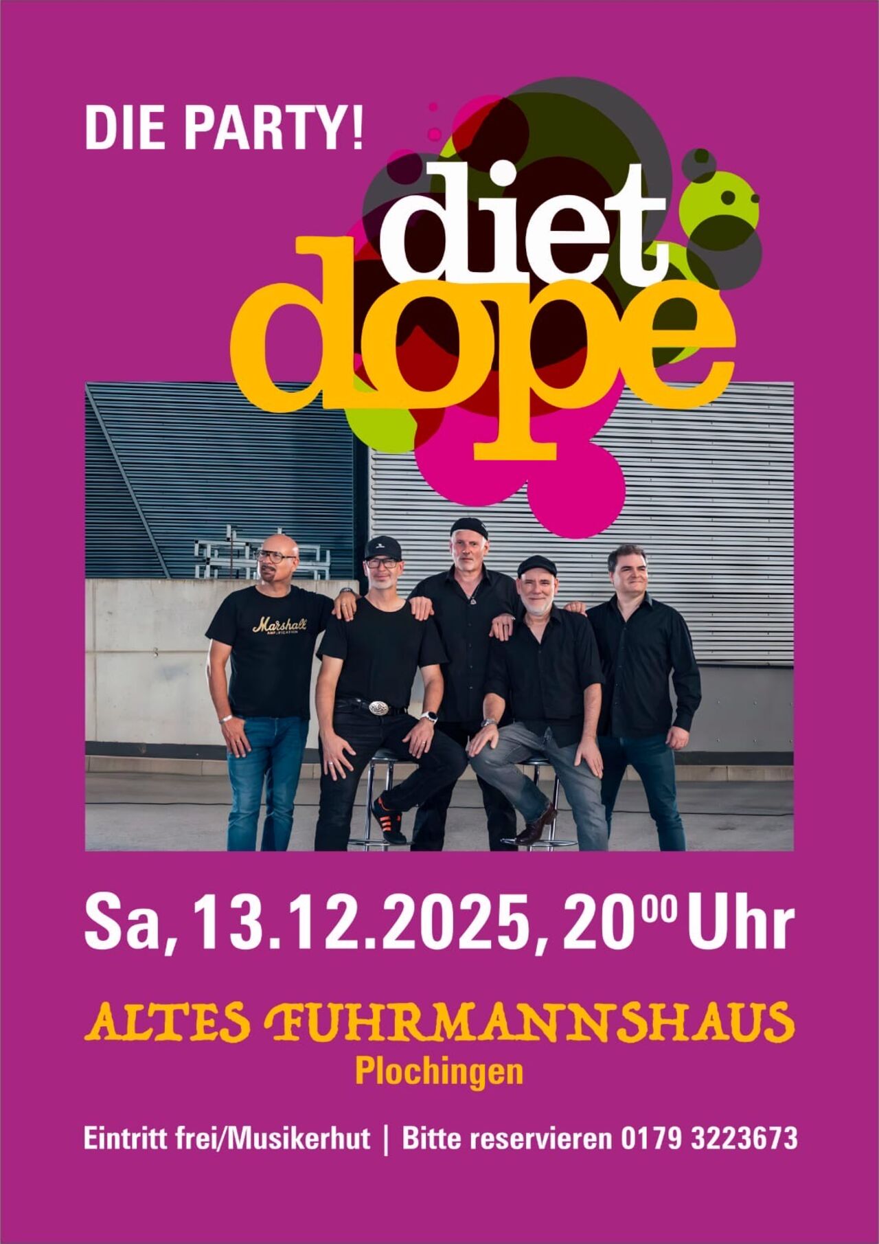 DIET DOPE am Samstag, 13.12.2025 ab 20 Uhr