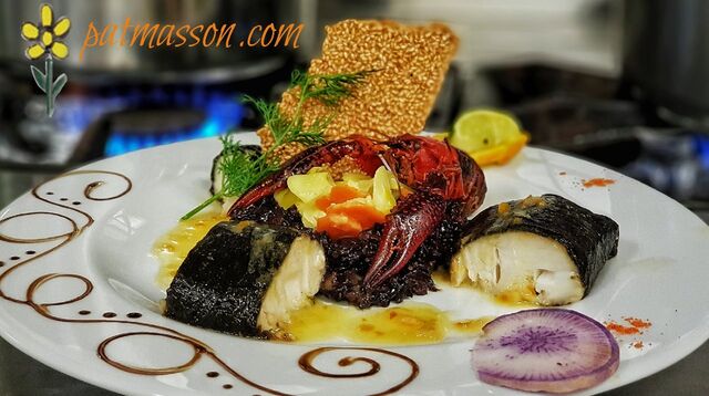 Cabillaud nori mi vapeur sauce agrumes 