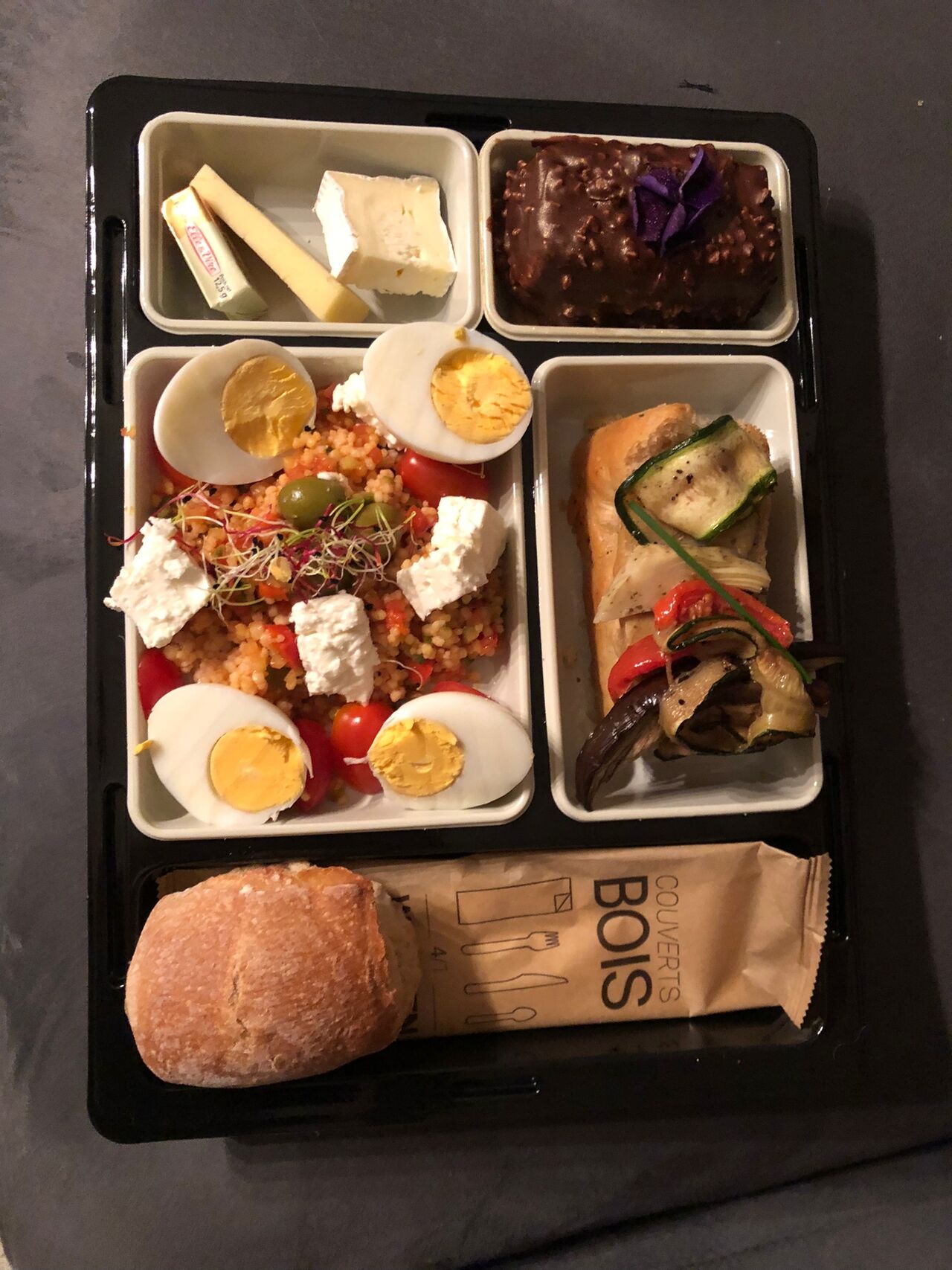 Plateau repas froid végétarien