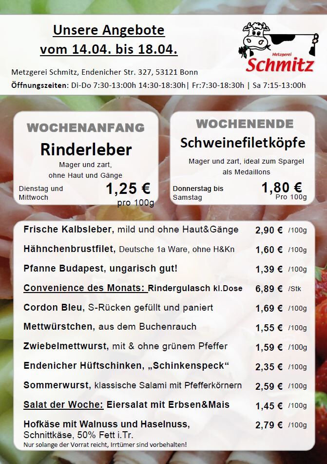 Unser Angebot für diese Woche: