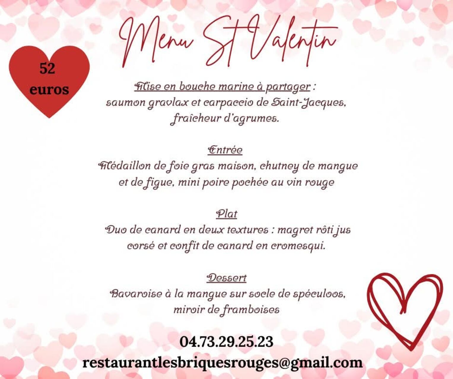 ✨ Saint-Valentin 2026 aux Briques Rouges ✨
