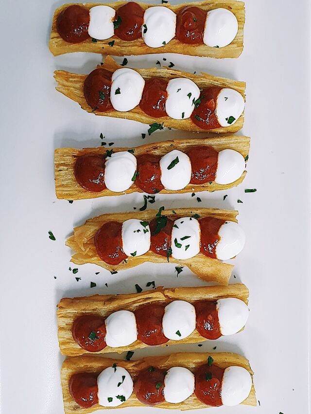 Milhojas de papa brava!