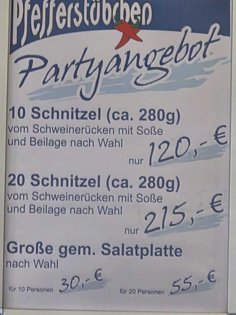 Partyangebot