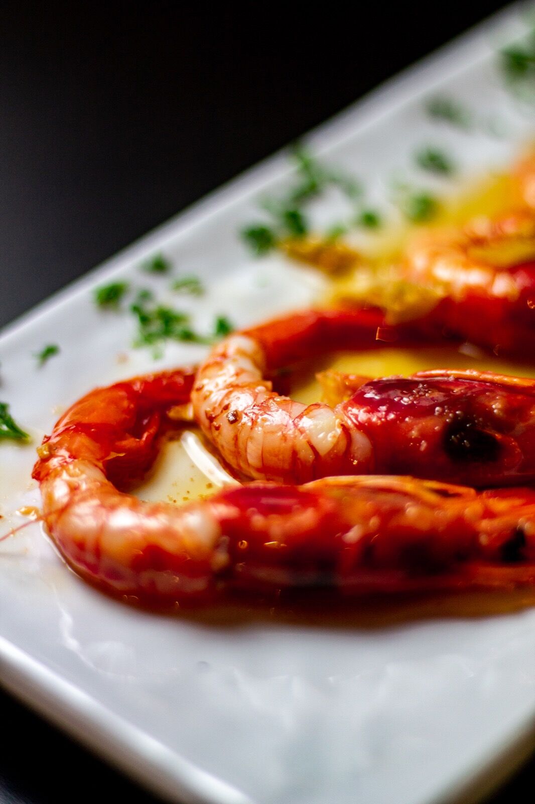 Gambas rojas al ajillo