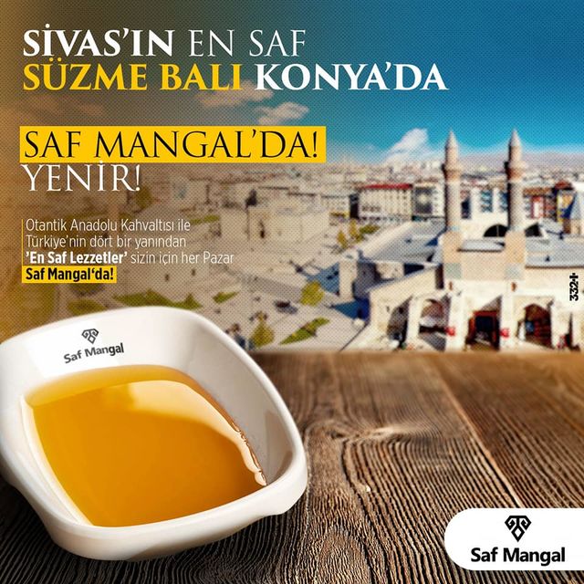 Sivas'ın Kekik Kaplı Yaylalarından Gelen Zara Balı Konya'da Saf Mangal'da.