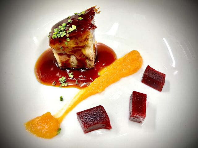 Teriyaki de porc amb tubercles