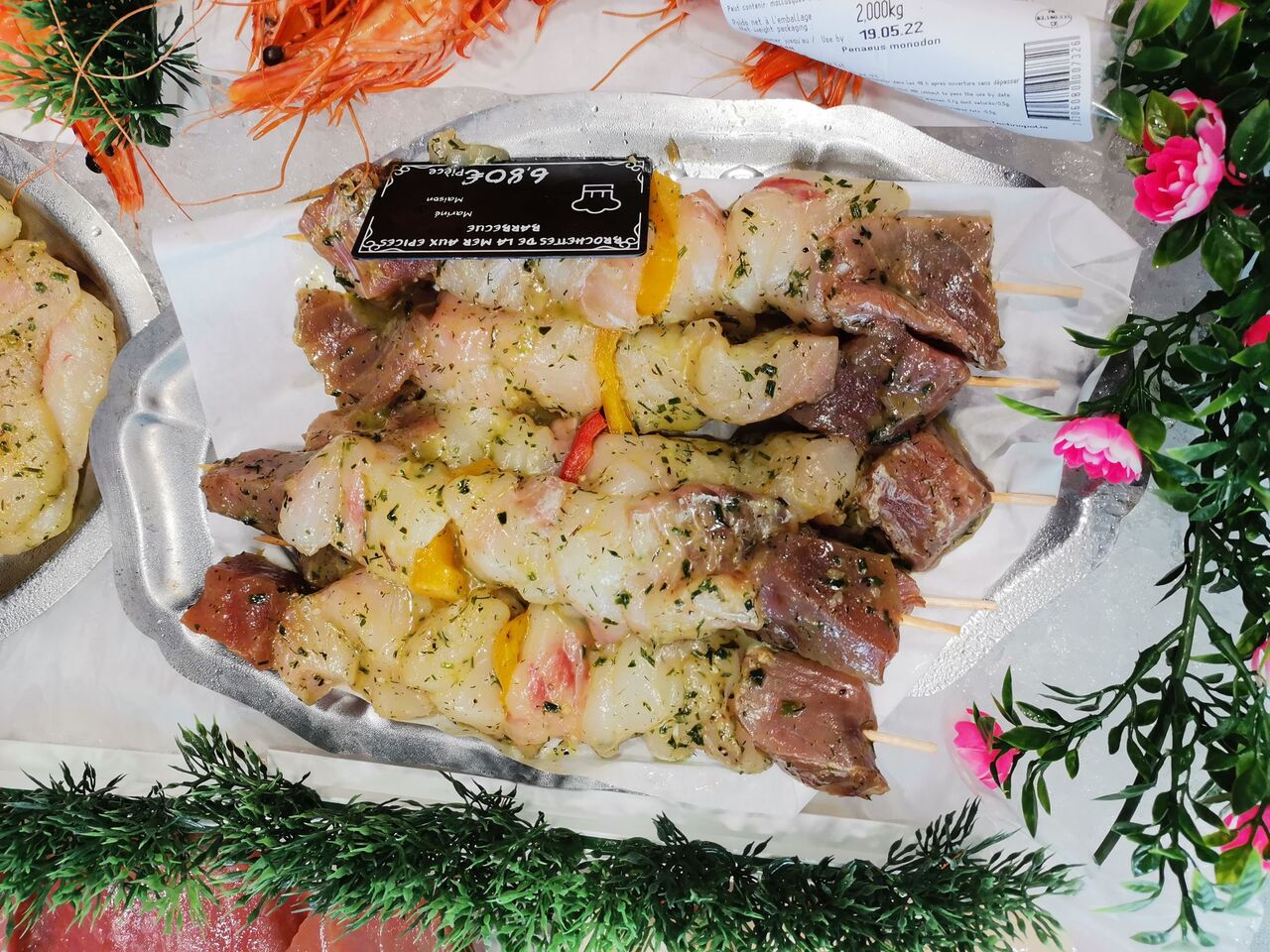 Brochettes de poissons