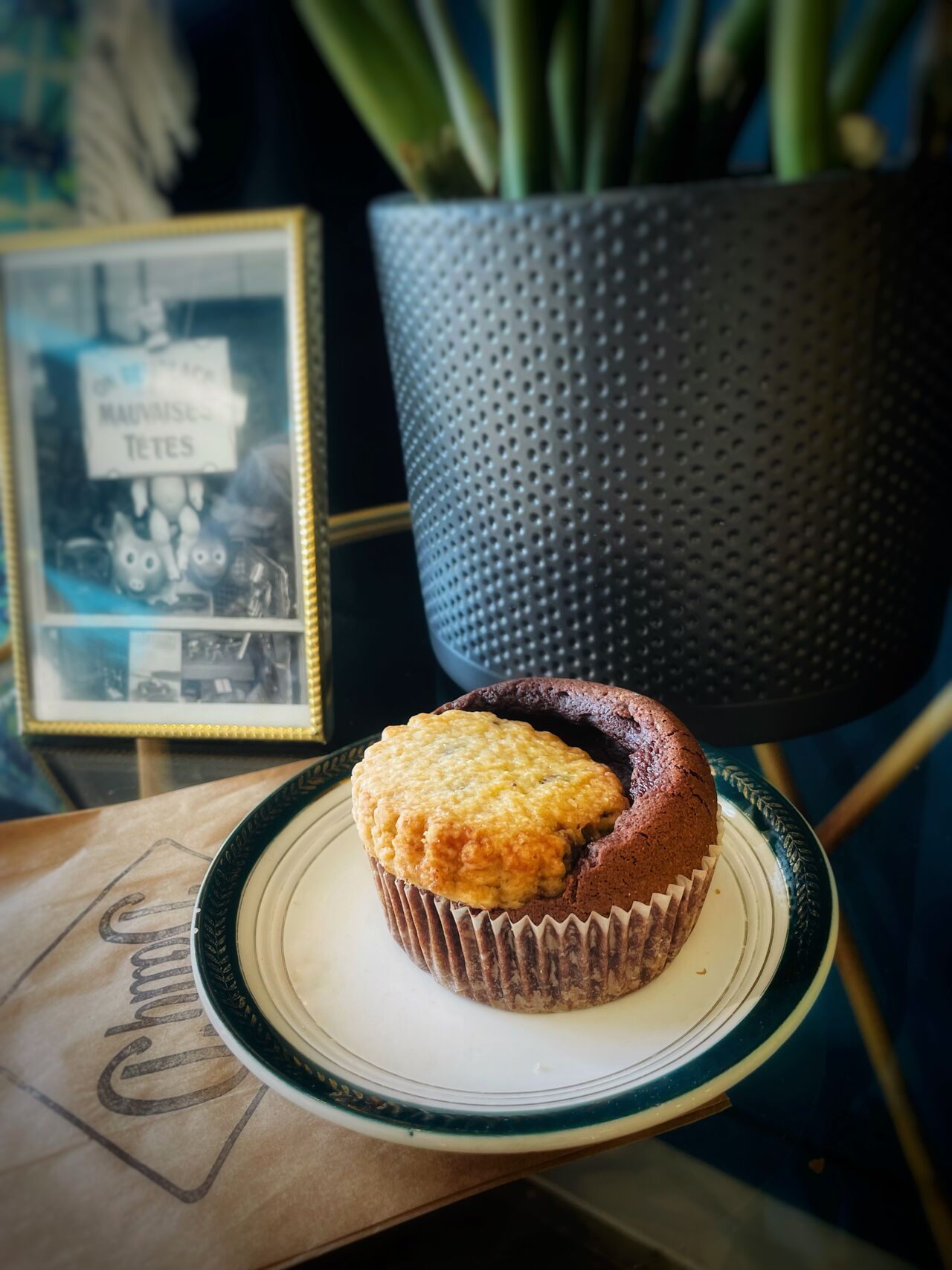 Fonkie …3/4 de fondant au chocolat moelleux et cookie 