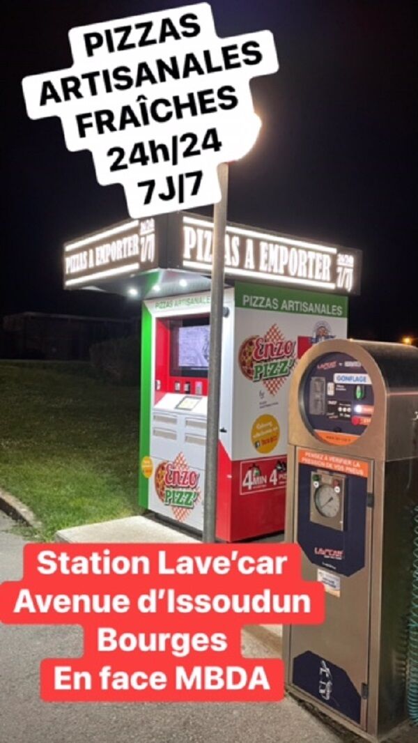 Distributeur Pizzas artisanales 