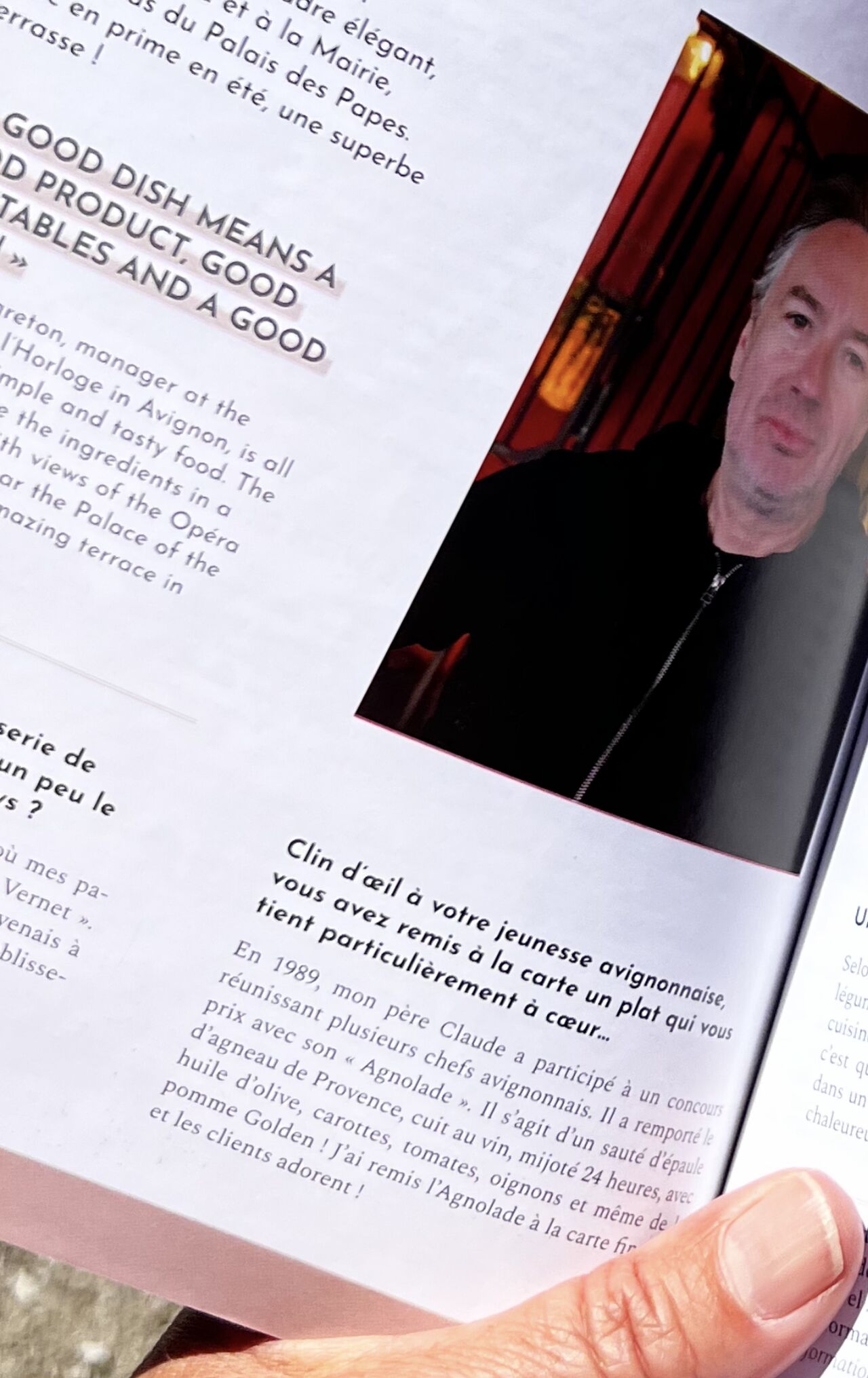 Spécialité de la Maison : L'Agnolade d'Avignon