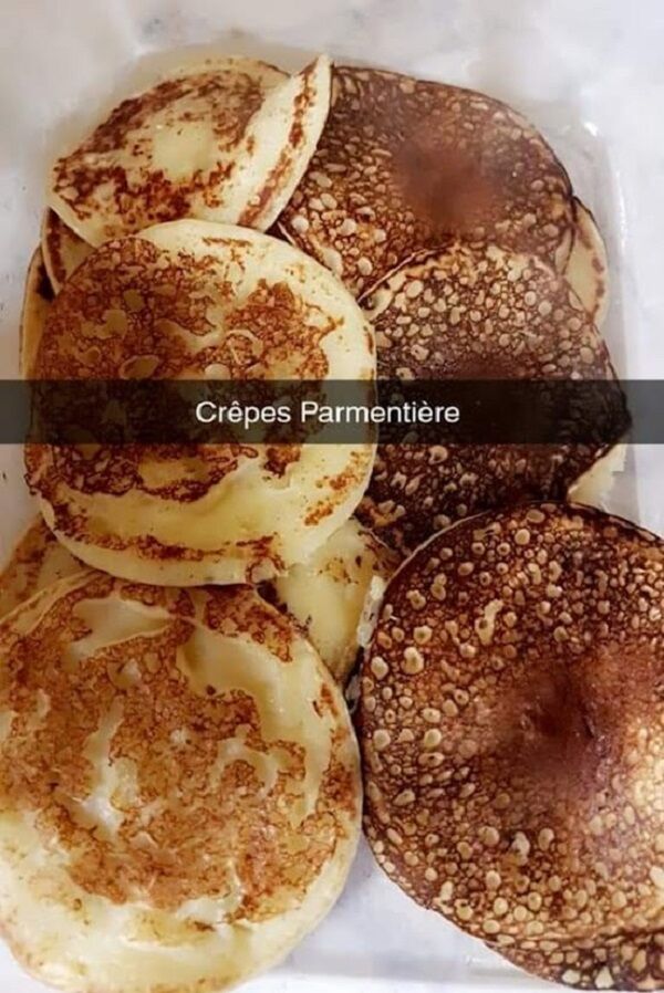 Crêpes parmentière pour accompagnement 