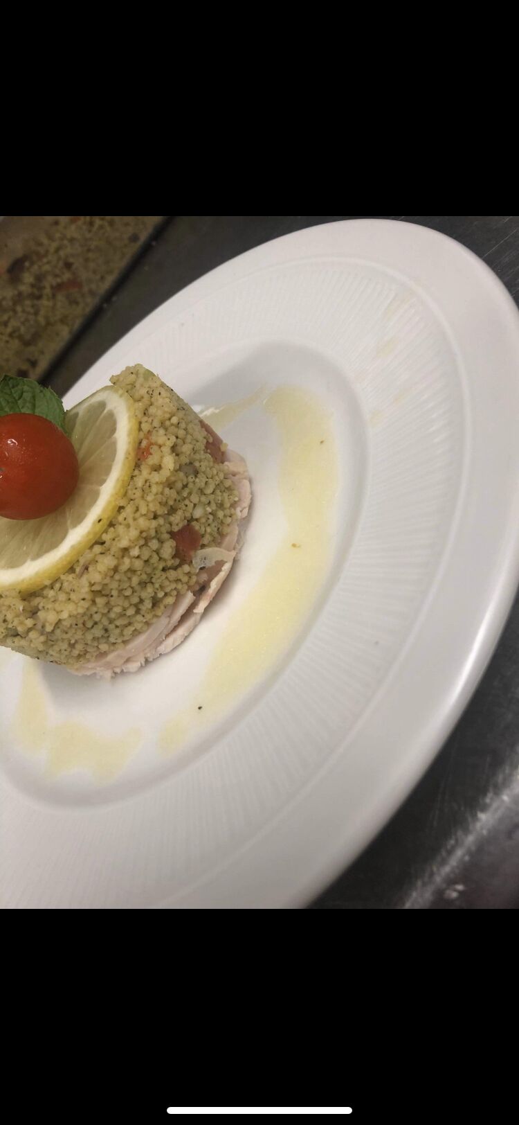 taboulet de poulet fumée aux bois de hêtre au menu du jour