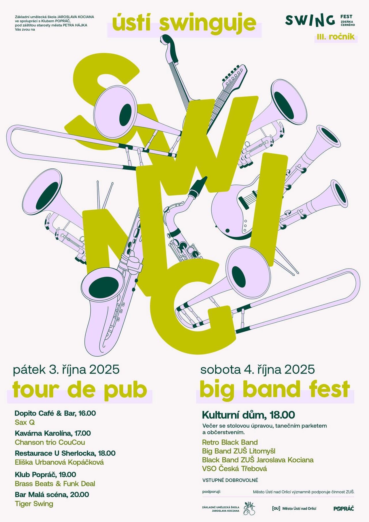 Pátek 3.10.2025 Swingfest Zdeňka Černého III. Ročník