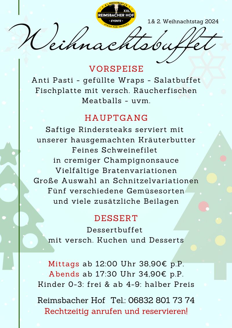 Weihnachtsbuffet 2024