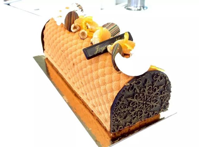 Bûche Mandarine - chocolat noir