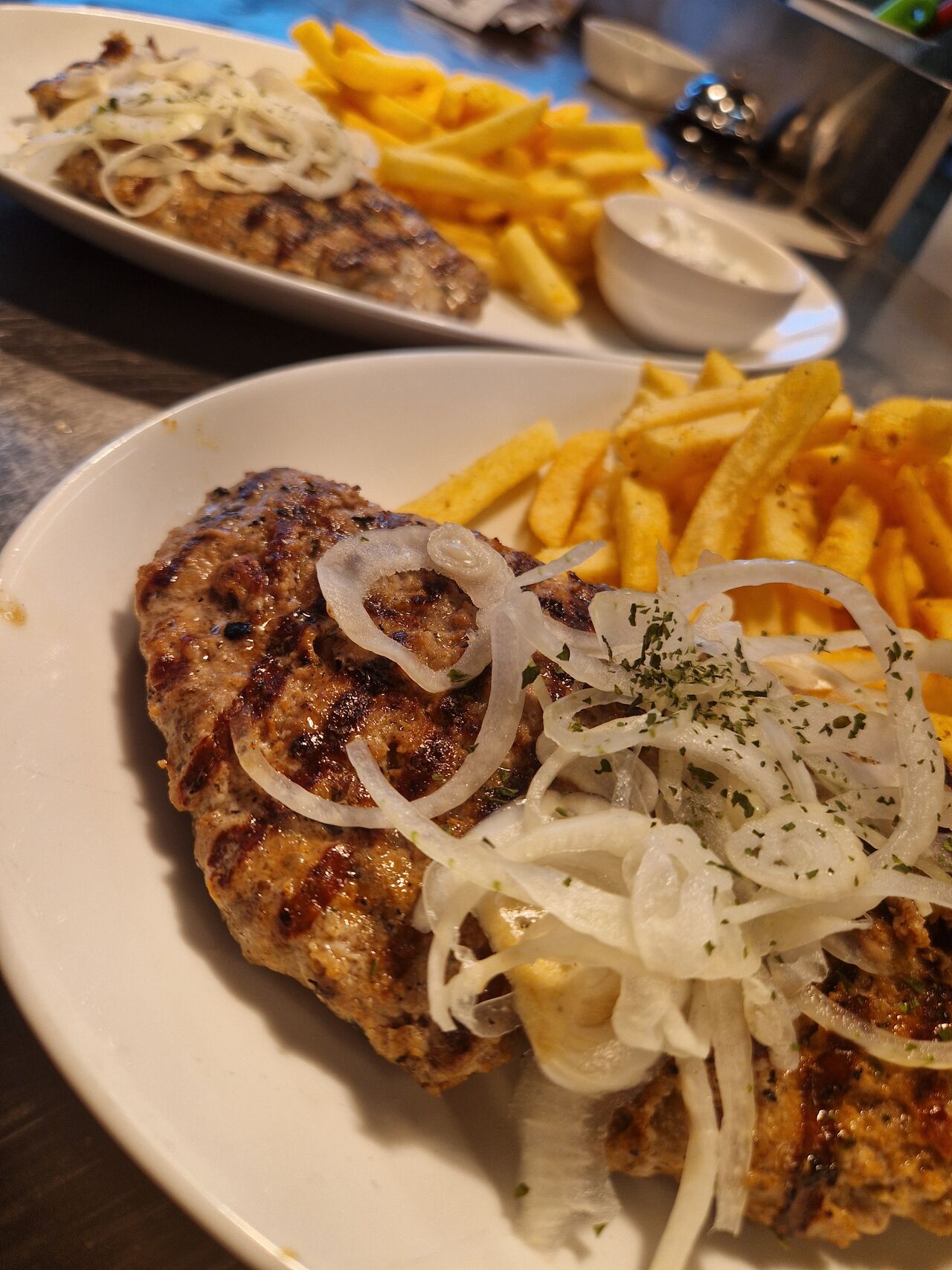 Ostfr. Hacksteak gefüllt