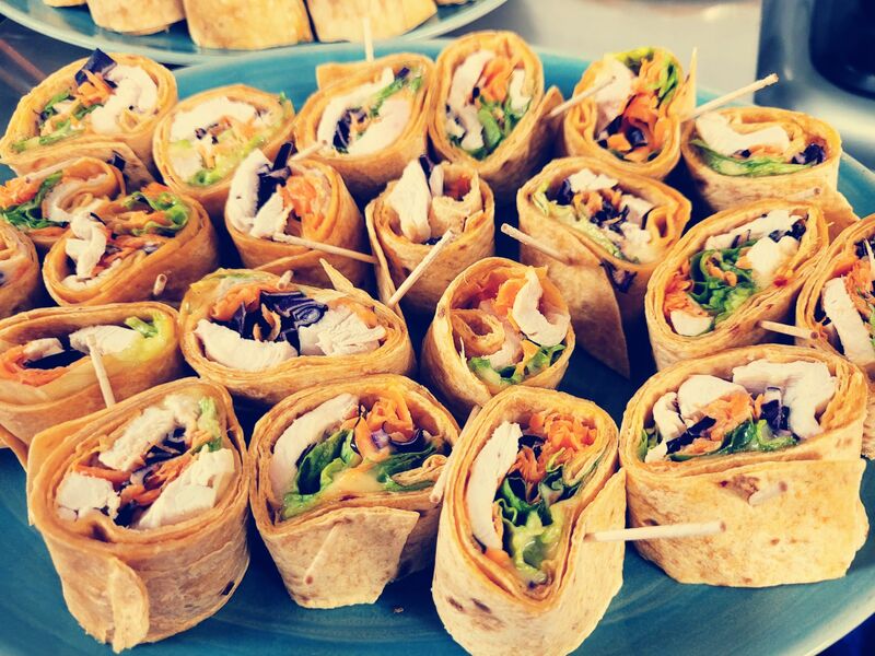 Wraps poulet - crudités