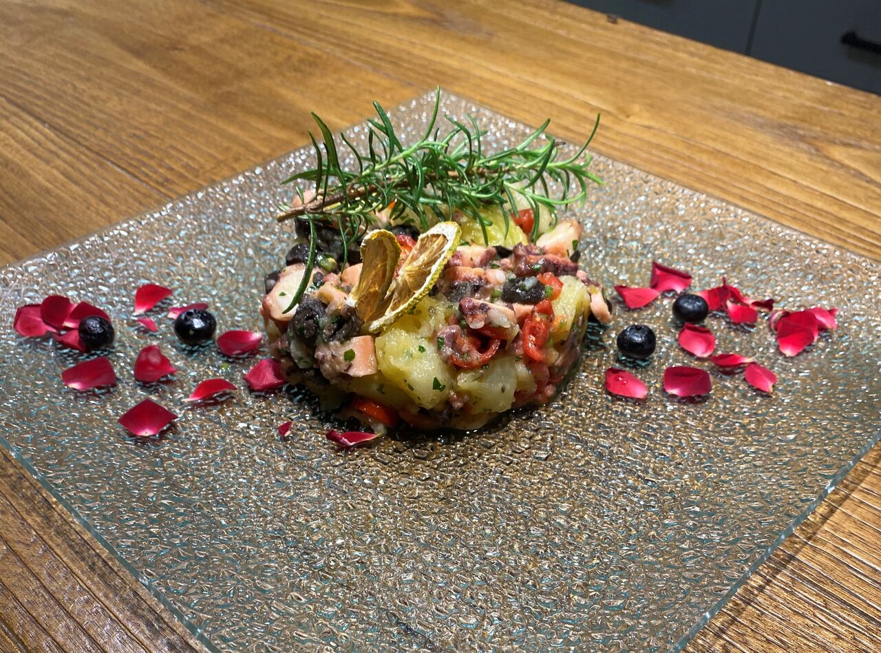 INSALATA DI POLPO E PATATE - Octopus and potato salad