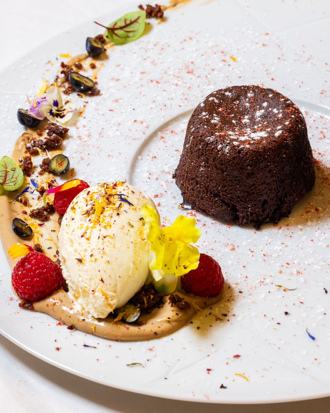 Petit Gateau de chocolate