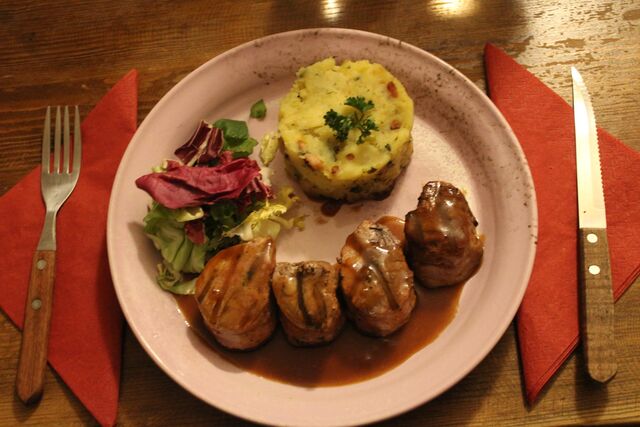 Vepřová panenka se šťouchanými bramborami