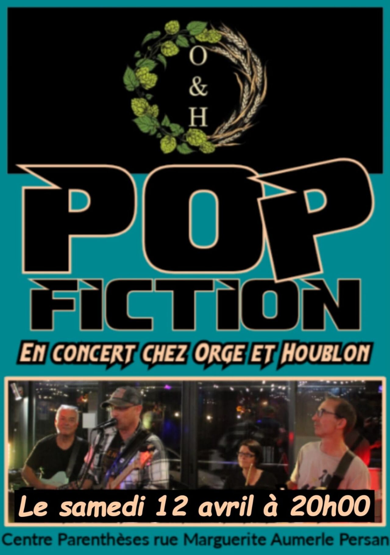 Concert des Pop Fiction le 12 avril