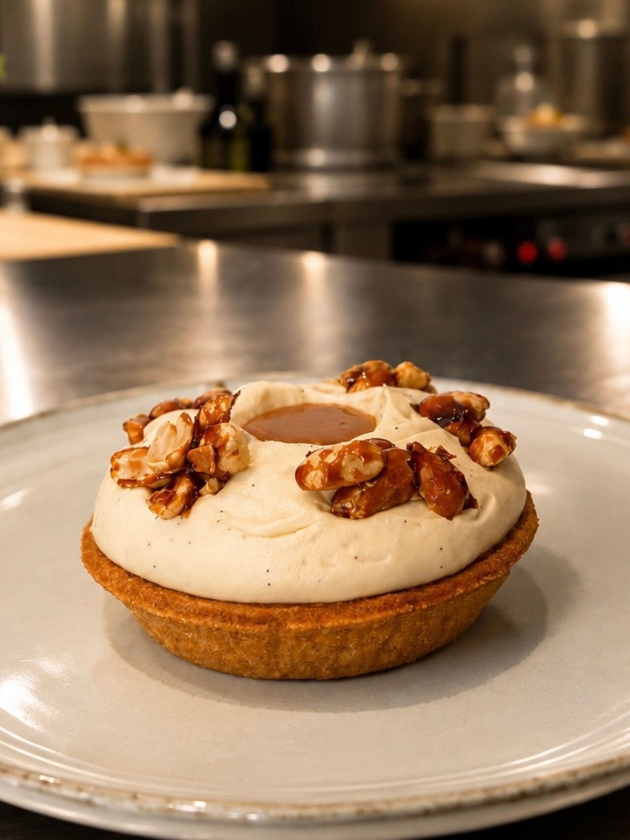 La tarte chocolat blanc & cacahuète 