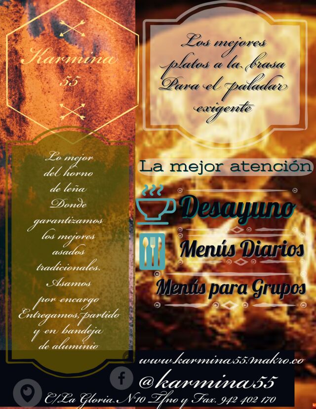 Karmina 55
Autenticas recetas Familiar que años tras años fueron innovando y ajustándose al más exigente paladar..!!