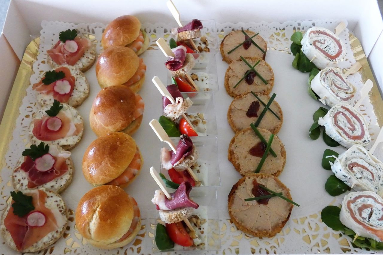 Plateau de réductions froides salées